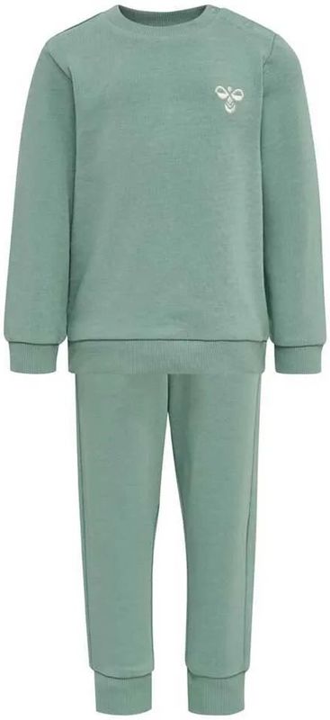 Hummel - hmlSANTO CREWSUIT - Trainingspak - Biologisch Katoen - Zwart