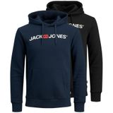Jack & Jones Set Of 2 S Corp Old Logo Hoodie Zwart S Man