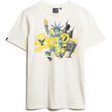 Superdry - M1011996A - T-shirt - Wit - Katoen - Korte Mouwen