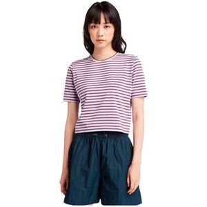 Timberland Stripe Baby Short Sleeve T-shirt Paars L Vrouw