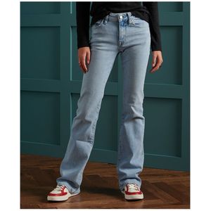 Superdry Mid Rise Slim Flare Jeans Blauw 29 / 33 Vrouw