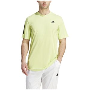 Adidas Club 3 Stripes Short Sleeve T-shirt Geel XL Man
