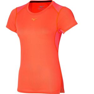 Mizuno Dryaeroflow Short Sleeve T-shirt Oranje XS Vrouw