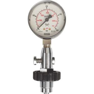 Oms Cylinder Pressure Testing Gauge Din Up To 300 Bar/4300 Psi Manometer