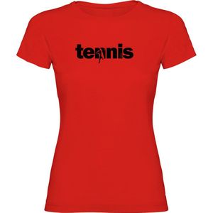 Kruskis Word Tennis Short Sleeve T-shirt Rood M Vrouw