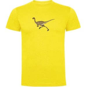 Kruskis Dino Run Short Sleeve T-shirt Geel XL Man