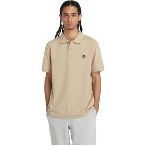 Timberland Millers River Pique Short Sleeve Polo Beige 2XL Man