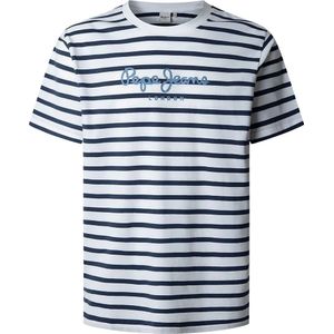 Pepe Jeans Striped Eggo T-shirt Met Korte Mouwen