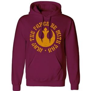Heroes Star Wars May The Force Be With You Hoodie Paars S Man