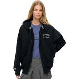 Superdry Athletic Essential Oversized Sweatshirt Met Rits