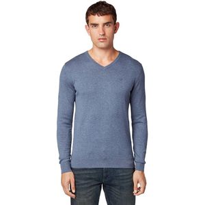 Tom Tailor 1012820 V Neck Sweater Blauw 2XL Man