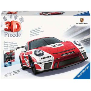 Ravensburguer Vehicles Porsche 911 Gt3 Cup Salzburg 108 Pieces 3d Puzzle Rood