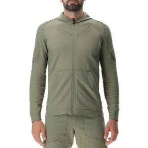 Vest UYN Men Run Fit OW Hooded Full Zip Kapok Green