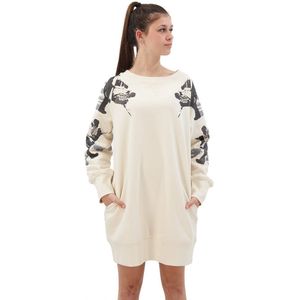 G-star Loose Graphic Long Sleeve Short Dress Beige L Vrouw
