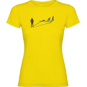 Kruskis Triathlon Shadow Short Sleeve T-shirt Geel 2XL Vrouw