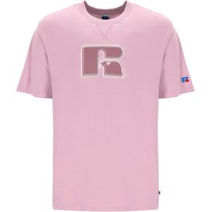 Russell Athletic Emt E36101 Short Sleeve T-shirt Roze M Man