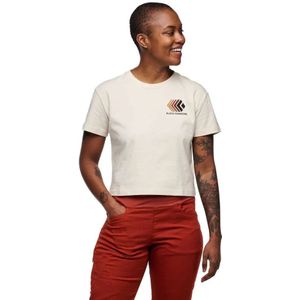 Black Diamond Faded Crop T-shirt Met Korte Mouwen