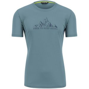 Karpos Loma Print Short Sleeve T-shirt Blauw L Man