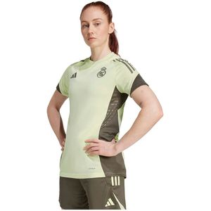 adidas - Real Madrid - Trainingsshirt - Lichtgroen Grijs - 100% Gerecycled Polyester, AEROREADY Technologie