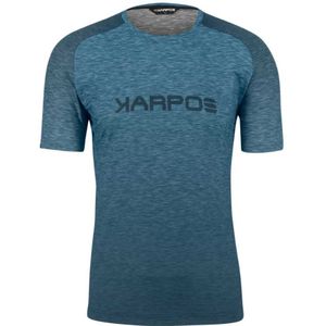 Karpos Prato Piazza Short Sleeve T-shirt Blauw XL Man