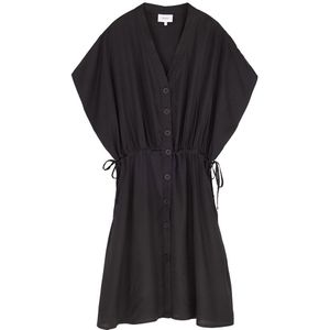 Makia Ley Short Sleeve Short Dress Zwart 2XL Vrouw