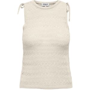 Only Aggie Sleeveless T-shirt Beige XL Vrouw