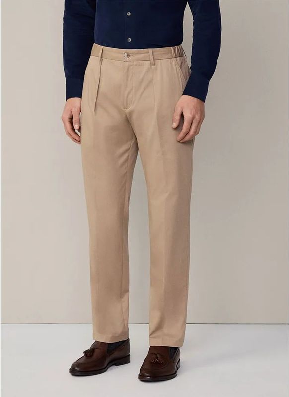 Hackett - HM212627 - Joggerbroek - Beige - Casual - Lyocell