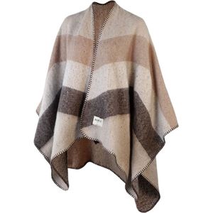 Poncho - Gestreept - 100% Gerecycled Polyester - 85x140 cm
