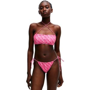 Hugo Bonnie Bandeau 10247674 Bikini Top Roze L Vrouw