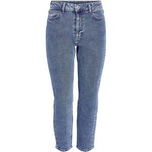 Noisy May Moni Straight Fit Az358mb High Waist Jeans Blauw 32 / 32 Vrouw
