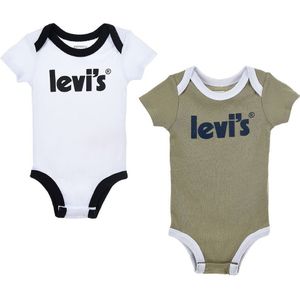 Levi´s ® Kids Poster Logo Boxer 2 Units Groen,Wit 6-12 Months