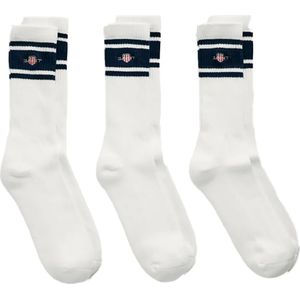 Gant - Shield Sport Sokken - 3 Paren - Kuithoogte - Retro Streepontwerp