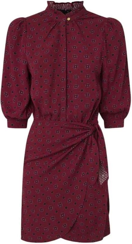 Pepe Jeansvoor vrouwen. PL953611 Picci jurk kastanjebruin (L), Casual, Granaatappel, Viscose