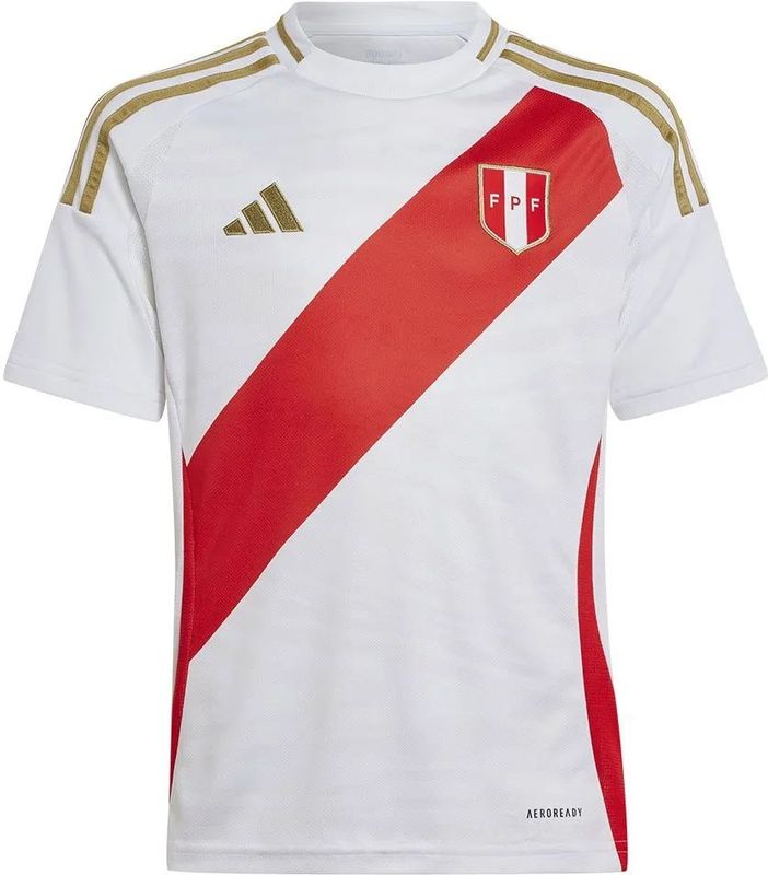 adidas - Pérou Copa América 2024 - Thuisshirt - Kinderen - Gerecycled Materiaal