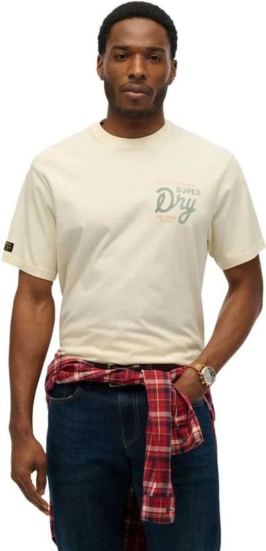 Superdry - Tap Room - T-shirt - Oversized - Korte Mouwen