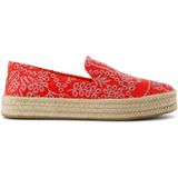 Toms - Carolina - Espadrilles - Rood - 3 cm Jute Platform