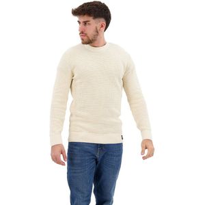 Superdry Textured Crew Neck Sweater Beige XL Man