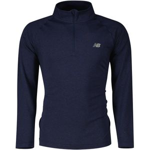 New Balance Athletics Seamless Half Zip Sweatshirt Blauw M Man