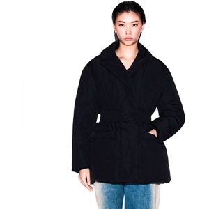 A|X Armani Exchange - Blouson Jacket - Zwart - Eigentijdse Jas - V-halslijn