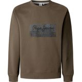 Pepe Jeansvoor mannen. PM582842 Dalter Crew sweatshirt groen (L), Casual, Katoen, Duurzaam