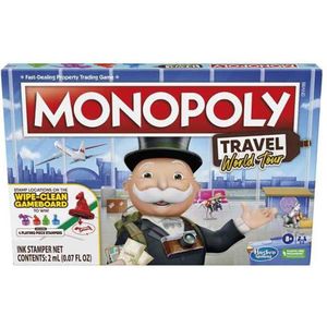 Monopoly Travel World Tour Board Game Veelkleurig