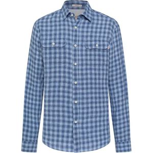 Hackett Linen Check Overhemd Met Lange Mouwen