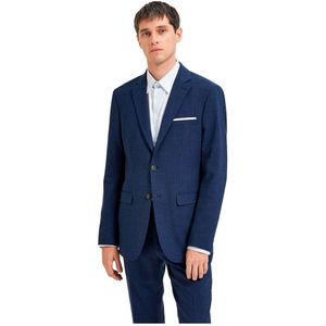 Selected Oasis Slim Fit Blazer Blauw 46 Man
