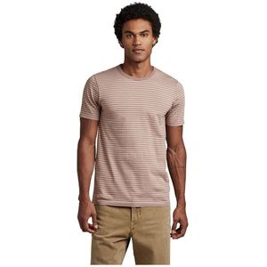 G-star Stripe Slim Short Sleeve T-shirt Beige XL Man