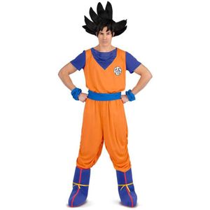 Viving Costumes Goku With Pants T -shirt Covers And Bracelets Costume Oranje M