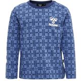 Hummel - Check - T-shirt - Lange Mouwen - Biologisch Katoen - All-over Print