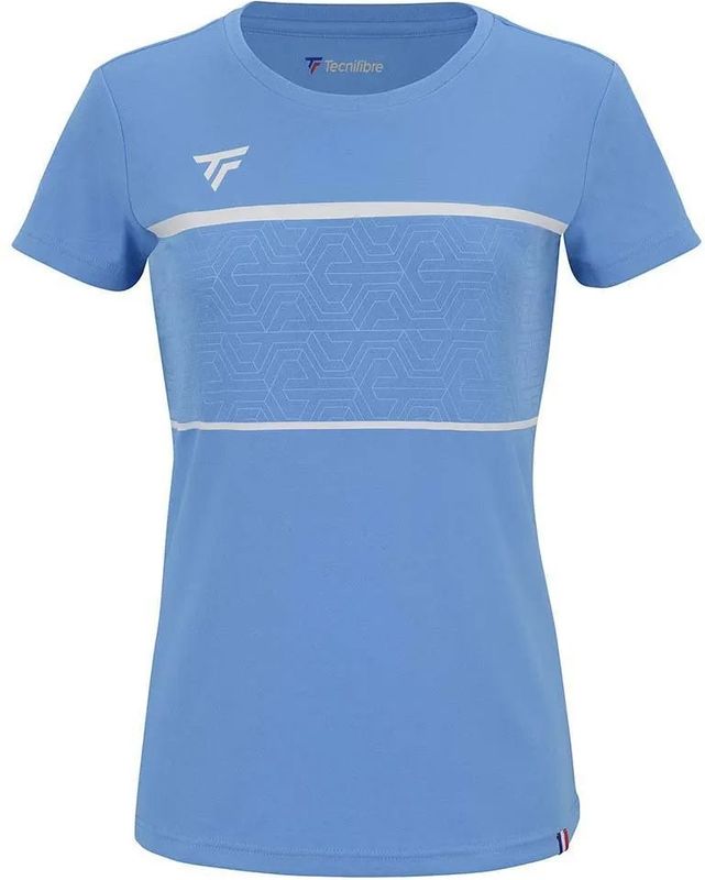Tennisshirt Tecnifibre Girls Team Junior Tech Azur