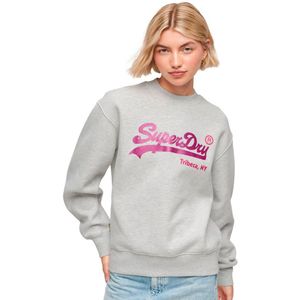 Superdry Embellished Vintage Logo Sweatshirt Grijs XS Vrouw