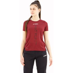 Adidas Terrex Agravic Trail Short Sleeve T-shirt Rood XS Vrouw