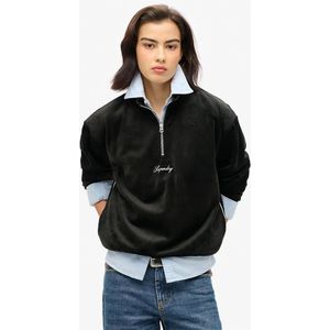 Superdry - Country Club - Velours Sweatshirt - Halve Rits